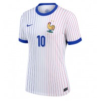 Camiseta Francia Kylian Mbappe #10 Visitante Equipación para mujer Eurocopa 2024 manga corta